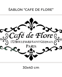 ŠABLON „CAFE DE FLORE“