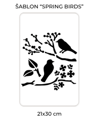 ŠABLON „SPRING BIRDS“