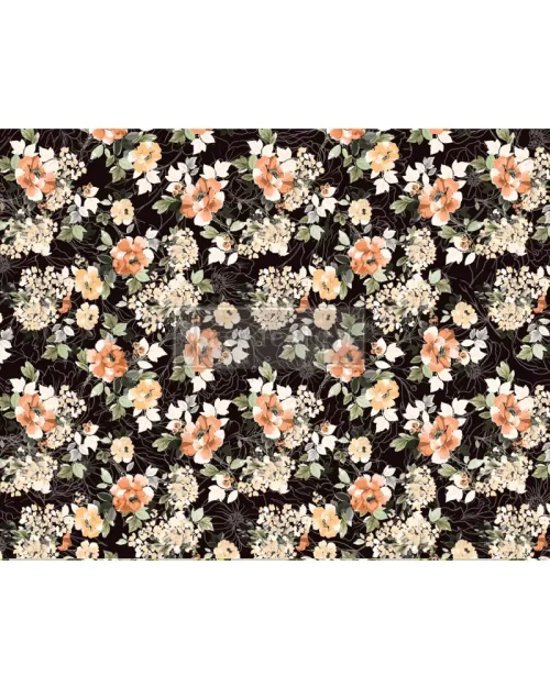 REDESIGN WITH PRIMA DECOUPAGE PAPER® – TISSUE MIDNIGHT AMBER