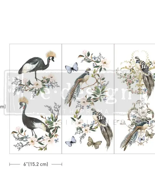 REDESIGN WITH PRIMA DECOR TRANSFER® – RARE BIRDS