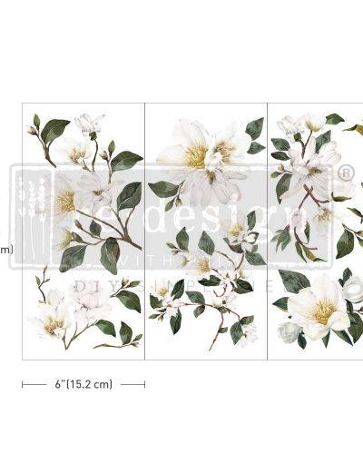 REDESIGN WITH PRIMA DECOR TRANSFER® – WHITE MAGNOLIA