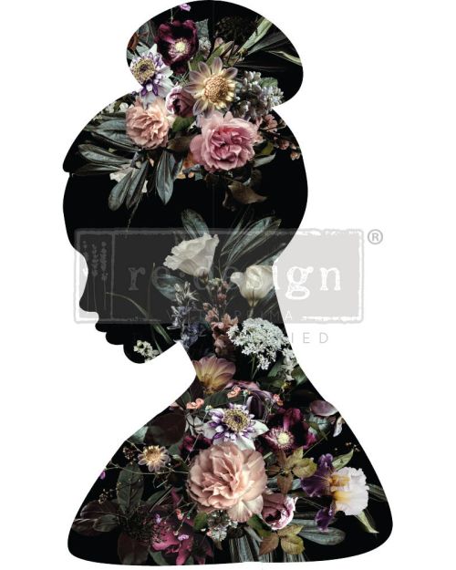 REDESIGN WITH PRIMA LARGE TRANSFER® – FLORAL SILHOUETTE
