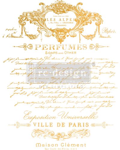 REDESIGN WITH PRIMA FOIL TRANSFER® – KACHA – GOLD FOIL – PERFUME NOTES