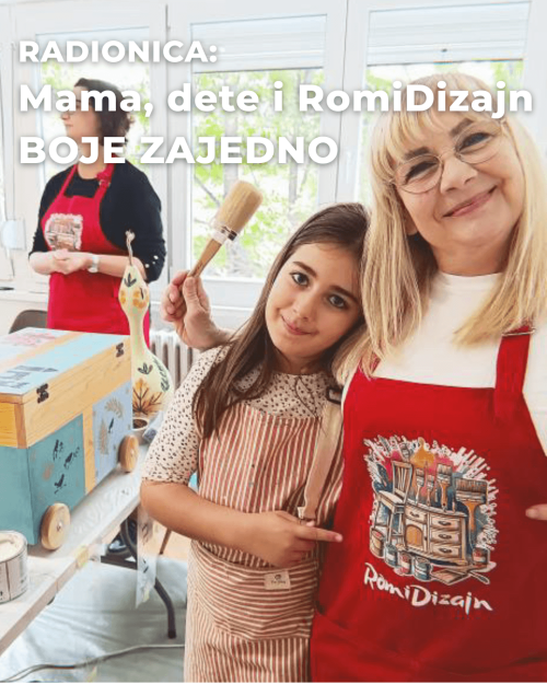 Radionica: MAMA, DETE I ROMI DIZAJN BOJE ZAJEDNO! (Kragujevac)