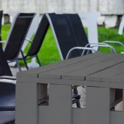 Foto Tavolo Pallet Grigio antracite
